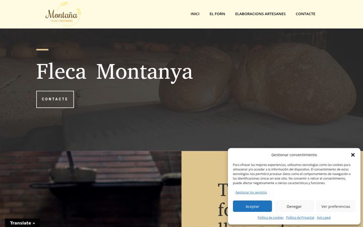 Screenshot of flecamontanya.com
