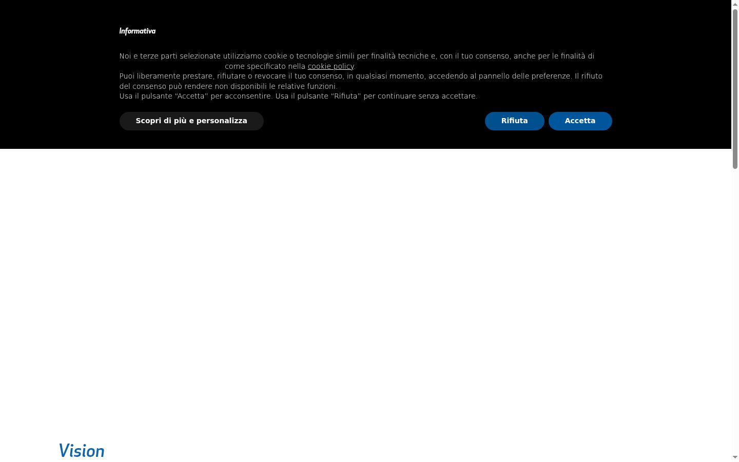 Captura de pantalla del banner de consentimiento mostrado antes de cualquier interacción