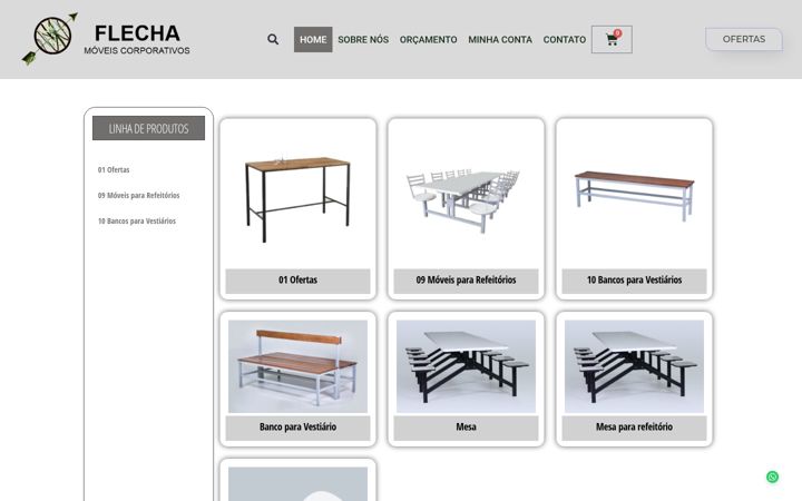 Skärmbild av flechamoveis.com.br