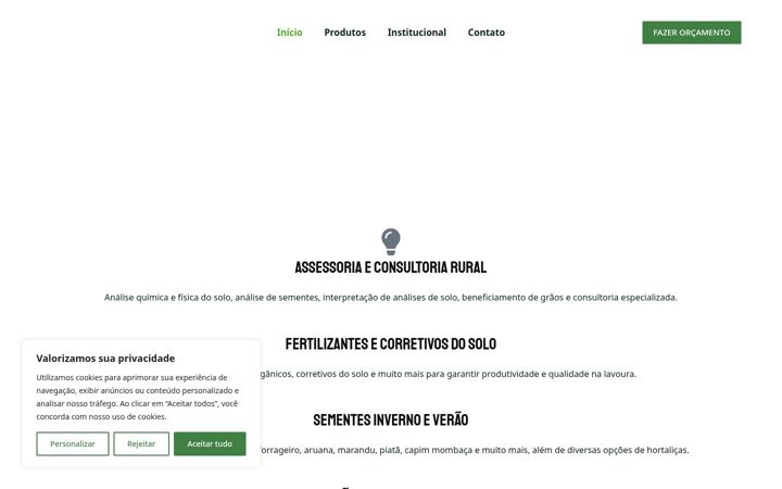 Skärmbild av fleckagronegocios.com.br