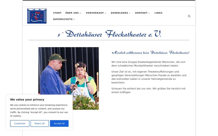 Screenshot of fleckatheater.de