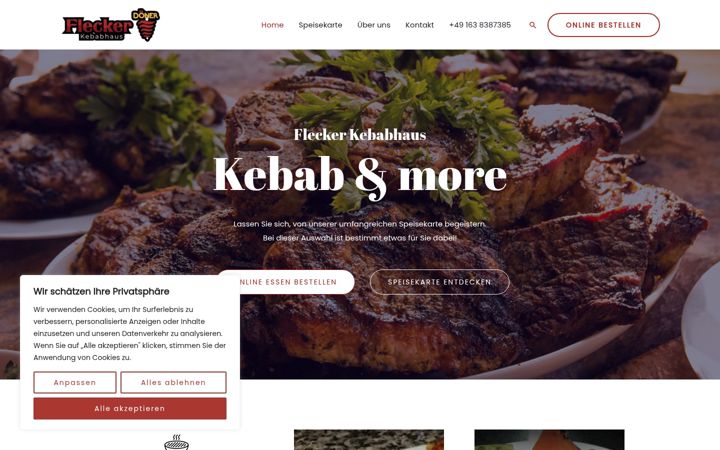 Screenshot of flecker-kebabhaus.de