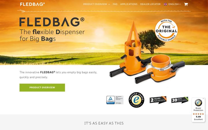 Екранна снимка на fledbag.com
