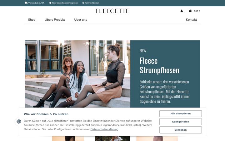Screenshot of fleecette.de