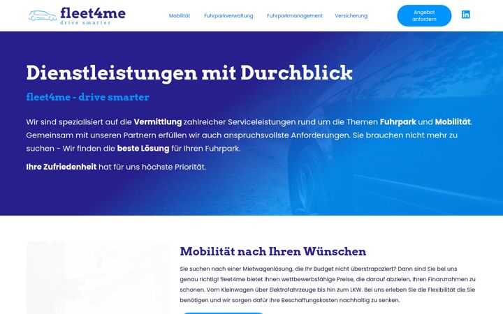 Screenshot of fleet4me.de