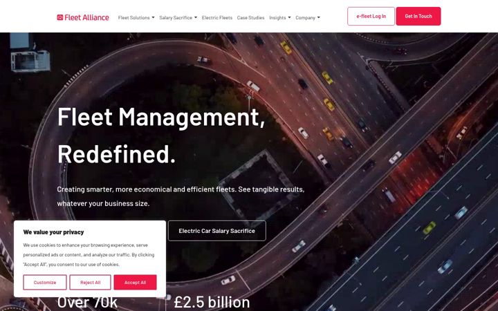Screenshot ta' fleetalliance.co.uk