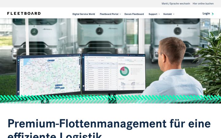 Screenshot of fleetboard.at