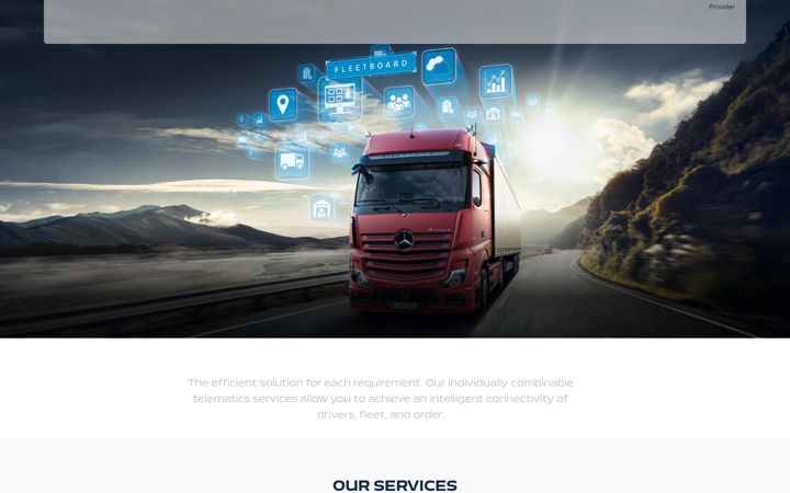 Screenshot of fleetboard.com