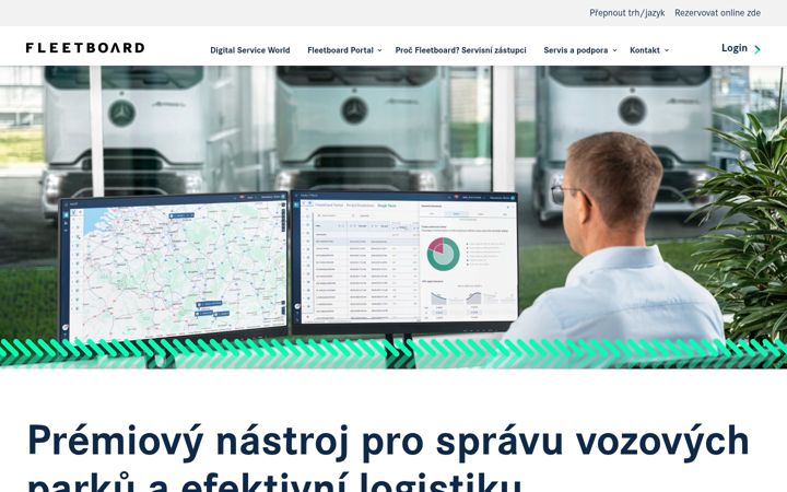 Screenshot of fleetboard.cz