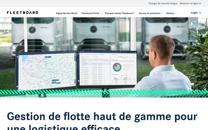 Screenshot of fleetboard.fr