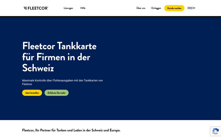 Screenshot of fleetcor.ch