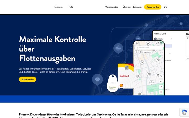 Screenshot of fleetcor.de