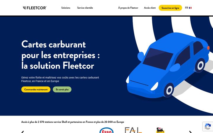 Screenshot of fleetcor.fr