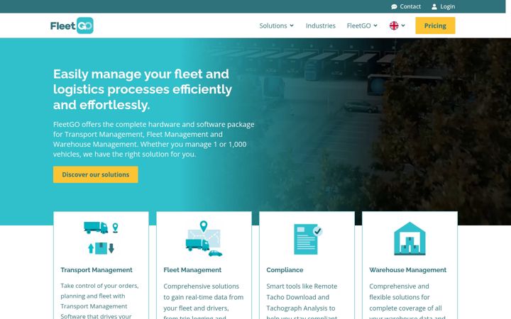 Screenshot of fleetgo.com