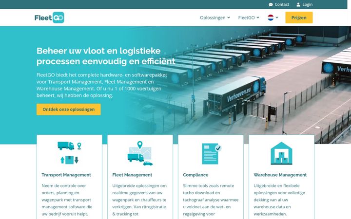 Screenshot of fleetgo.nl