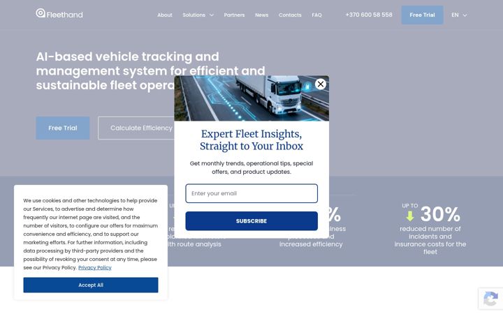 Screenshot of fleethand.com