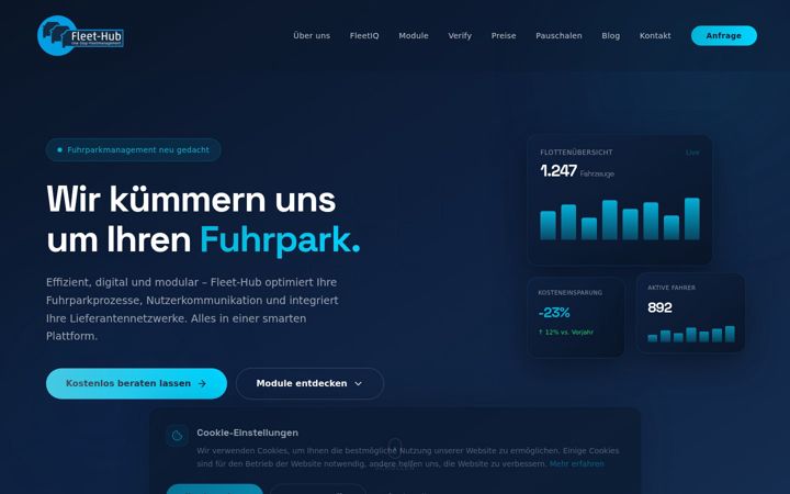 Screenshot of fleethub.de