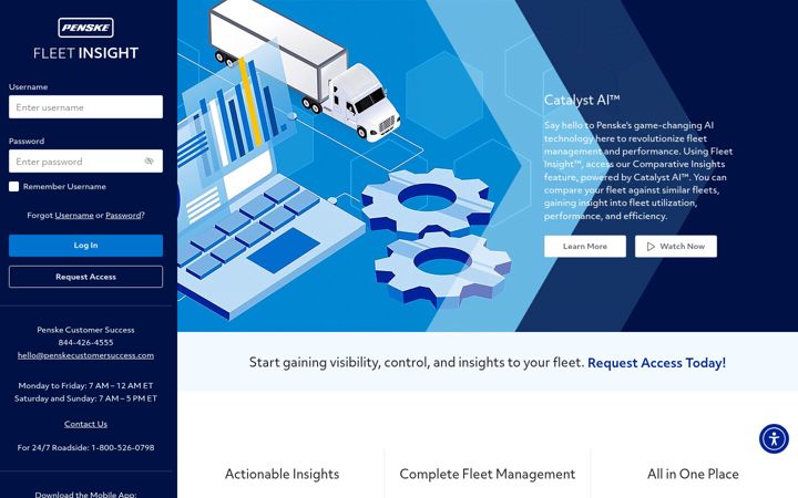 Screenshot of fleetinsight.com