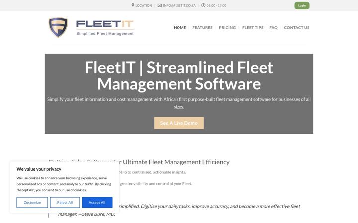 Képernyőkép: fleetit.co.za