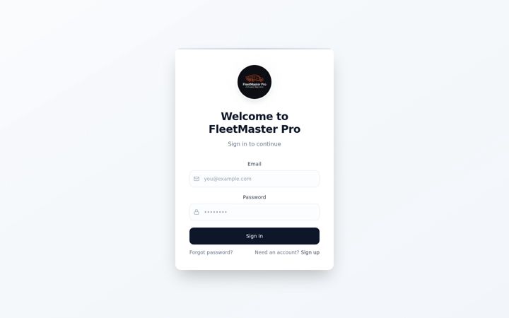 Screenshot of fleetmasterpro.app
