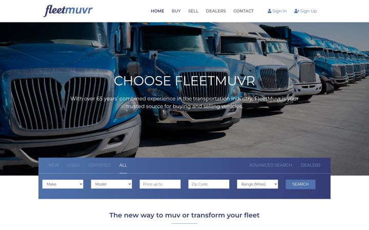 Screenshot of fleetmuvr.com