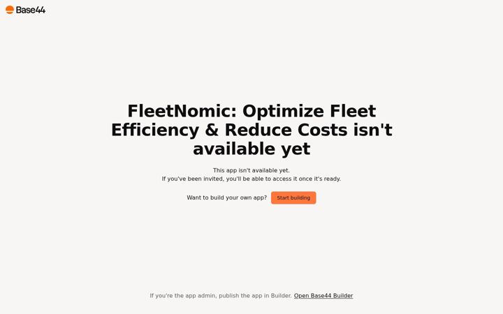Screenshot of fleetnomic.base44.app