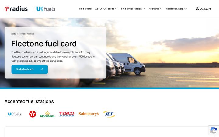 Skærmbillede af fleetone.co.uk