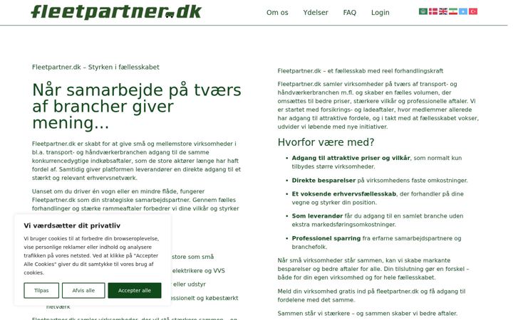 Screenshot of fleetpartner.dk
