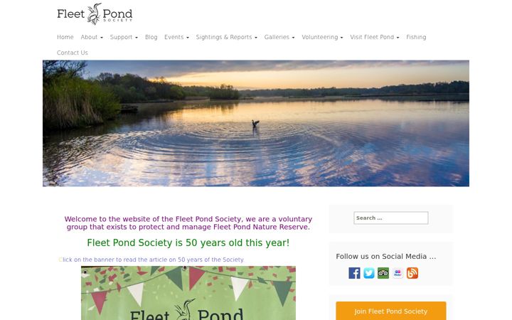 Screenshot of fleetpond.org.uk