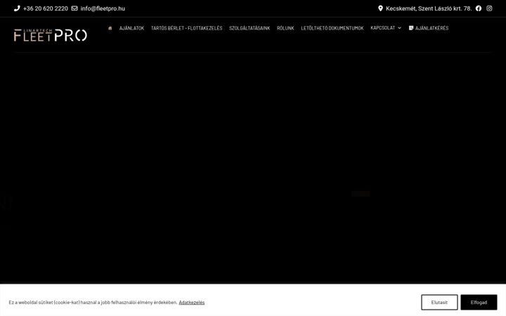 Screenshot of fleetpro.hu