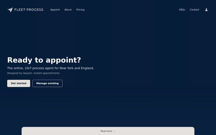 Screenshot of fleetprocess.com
