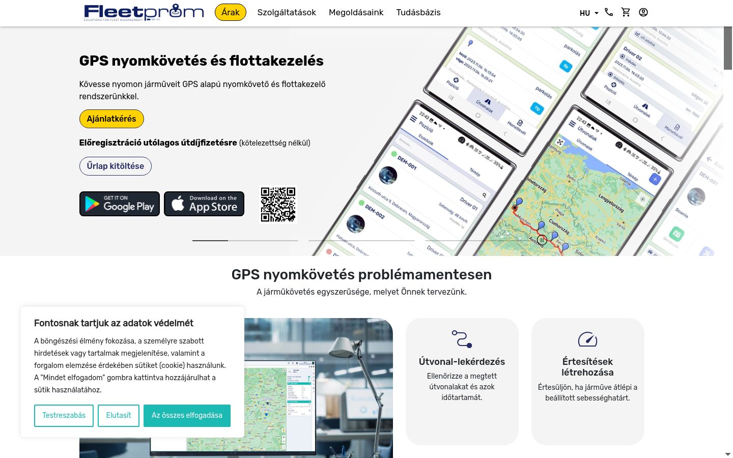 Ekrānuzņēmums ar piekrišanas baneri, kas tika rādīts pirms jebkādas mijiedarbības