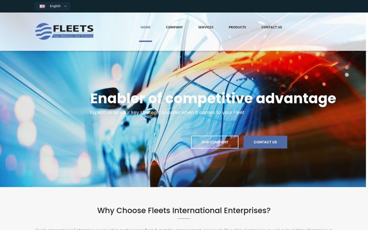 Screenshot of fleetsenterprises.com