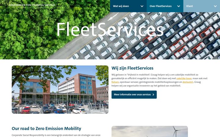 Screenshot of fleetservices.nl