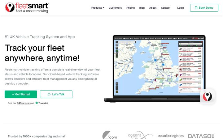 Screenshot of fleetsmart.co.uk