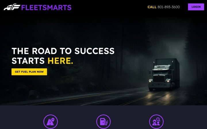 Skärmbild av fleetsmarts.net