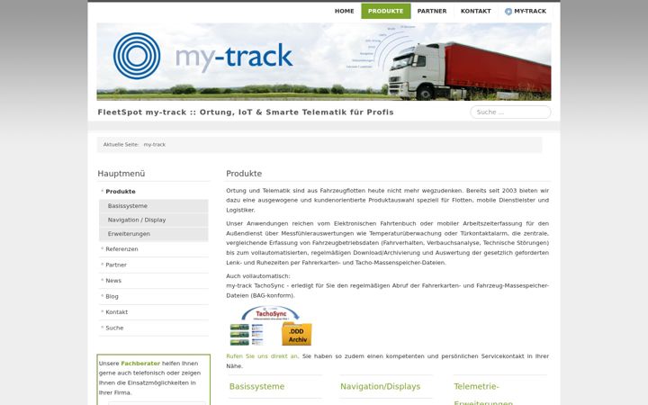 Screenshot of fleetspot.com