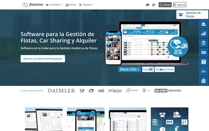 Screenshot of fleetster.es