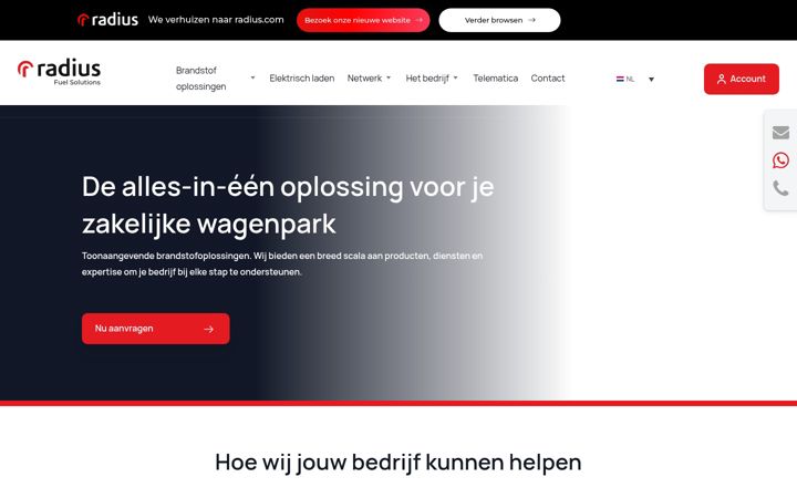 Screenshot of fleettankpas.nl