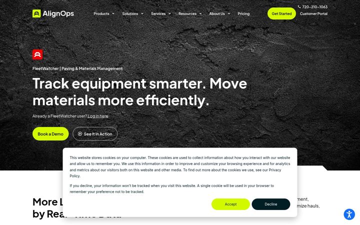 Screenshot of fleetwatcher.com