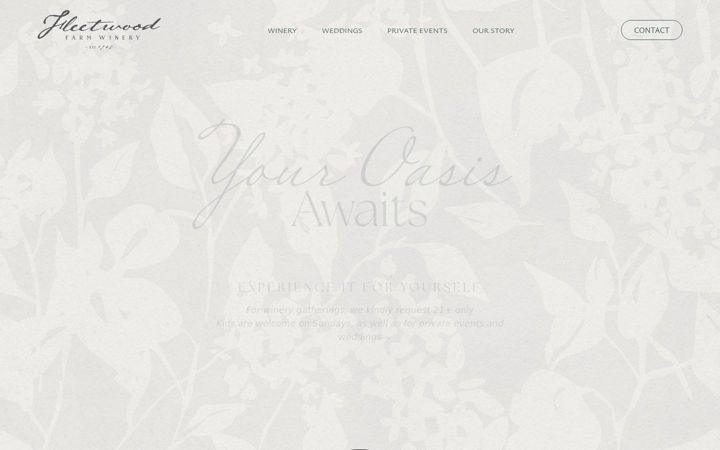 Screenshot of fleetwoodfarmwinery.com