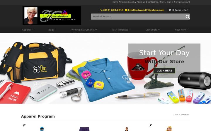 Screenshot of fleetwoodpromotions.com