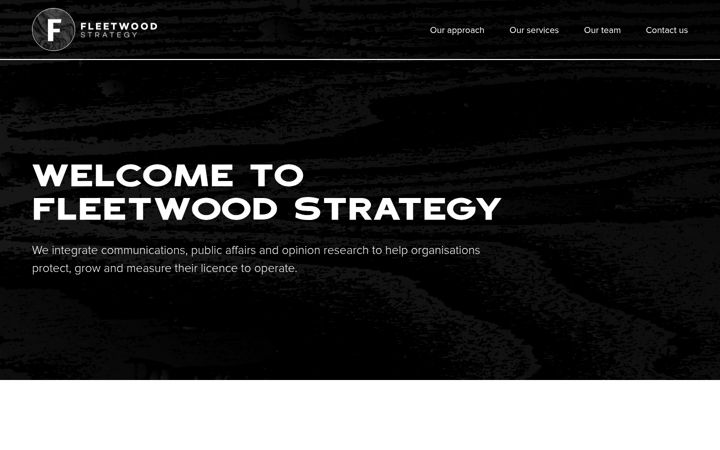 Screenshot of fleetwoodstrategy.com