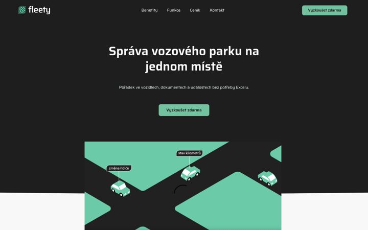 Screenshot of fleety.cz