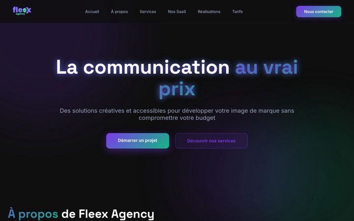 Screenshot of fleexagency.com