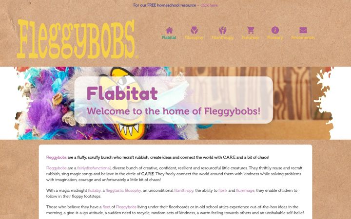 Screenshot of fleggybobs.com