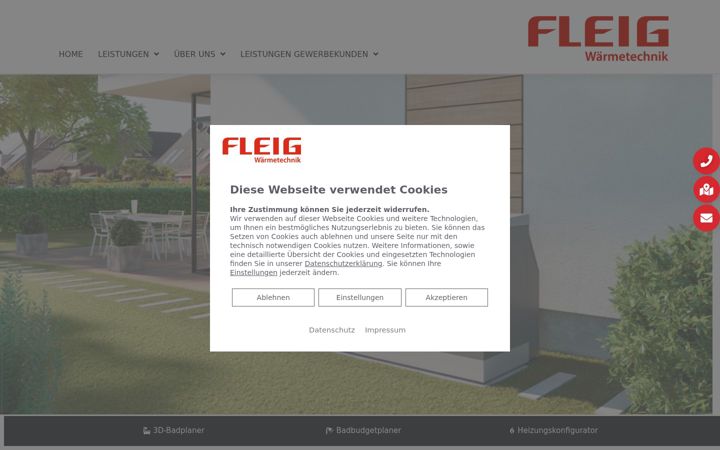 Capture d'écran de fleig-waermetechnik.de