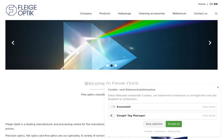 Screenshot of fleige-optik.de
