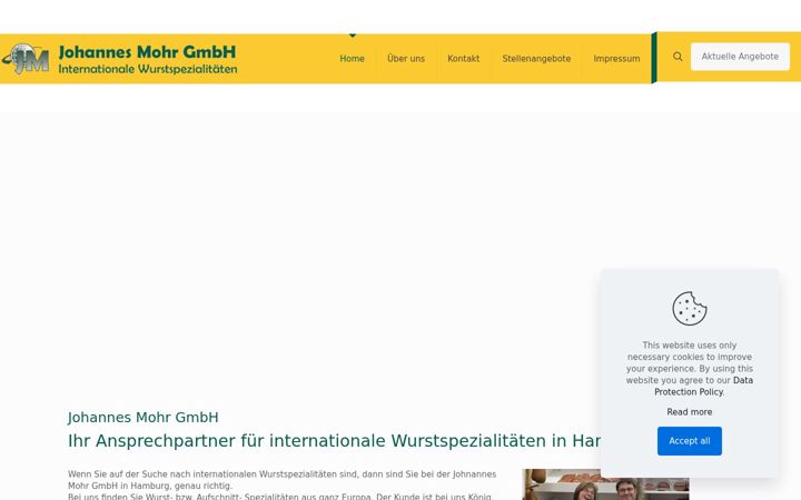 Snímek obrazovky fleisch-wursthandel-hamburg.de