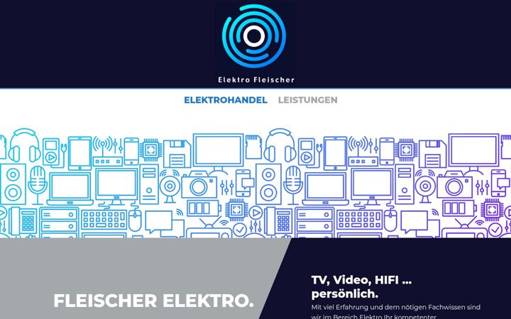 Snímek obrazovky fleischer-elektro.de